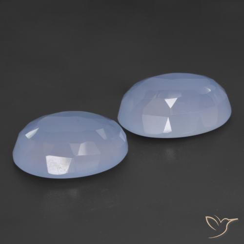 Shop natural 11.07ct Bleu violacé Calcédoine gems, ovale, from Brésil at GemSelect. In stock, global shipping!