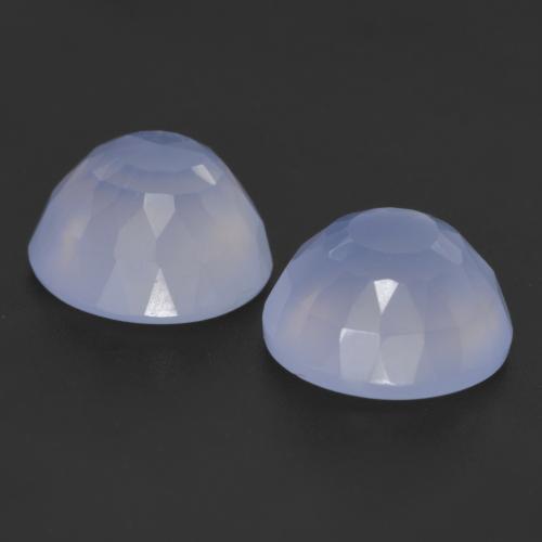 Achetez naturel 7.43ct Violet Bleu Calcédoine gems, Coupe roude, En provenance Brésil chez GemSelect. En stock, livraison internationale!