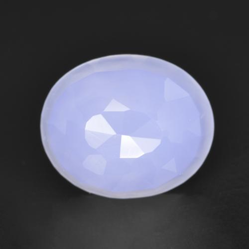 Calcédoine Bleu clair naturelle Coupe ovale, 4.04 ct, Translucide