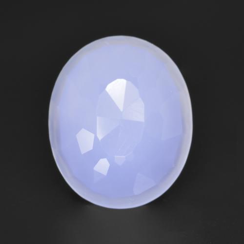 Calcédoine Bleu clair naturelle Coupe ovale, 4.04 ct, Translucide