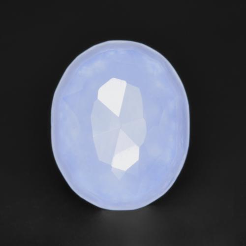 Calcédoine Bleu clair naturelle Coupe ovale, 3.59 ct, Translucide