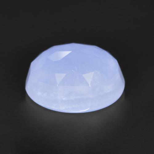 Calcédoine Bleu clair naturelle Coupe ovale, 3.59 ct, Translucide