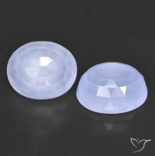 Shop natural 7.06ct Bleu clair Calcédoine gems, ovale, from Brésil at GemSelect. In stock, global shipping!
