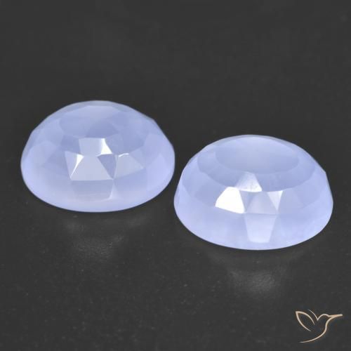 Shop natural 7.06ct Bleu clair Calcédoine gems, ovale, from Brésil at GemSelect. In stock, global shipping!