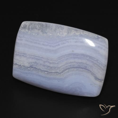 Calcédoine Bleu clair naturelle Coussin, 29.40 ct, Opaque