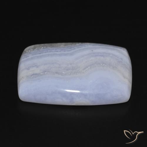 Calcédoine Bleu clair naturelle Coussin, 29.40 ct, Opaque