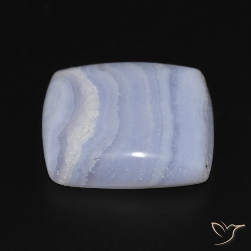 Calcédoine Violet Bleu naturelle Coussin, 19.87 ct, Opaque