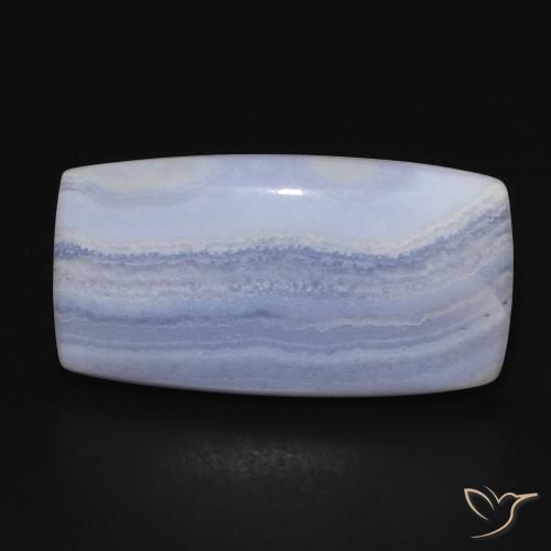19.39ct Naturel Bleu clair Calcédoine, Coussin, Opaque