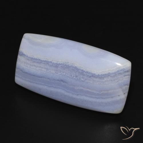 Calcédoine Bleu clair naturelle Coussin, 19.39 ct, Opaque