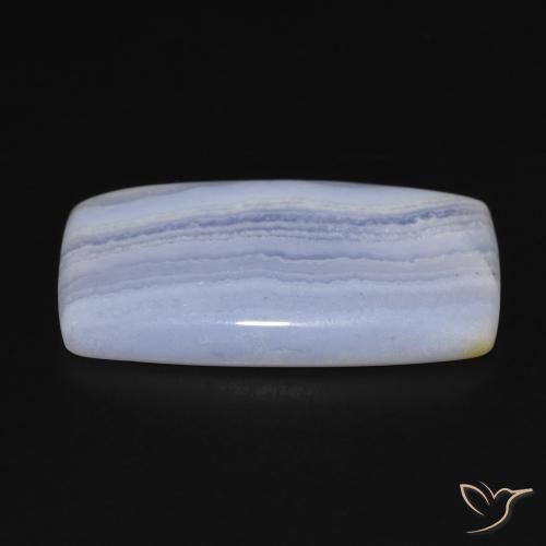 Calcédoine Bleu clair naturelle Coussin, 19.39 ct, Opaque