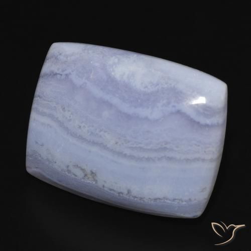 Calcédoine Bleu ciel léger naturelle Coussin, 23.85 ct, Opaque
