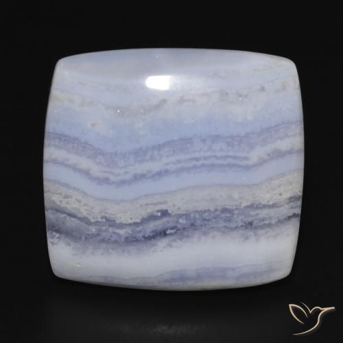24.82ct Naturel Bleu ciel léger Calcédoine, Coussin, Opaque