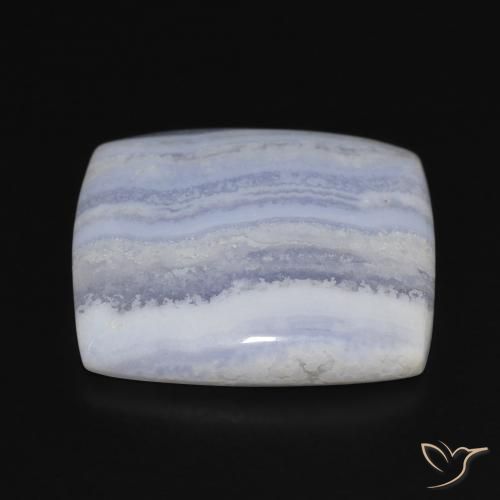 Calcédoine Bleu ciel léger naturelle Coussin, 24.82 ct, Opaque