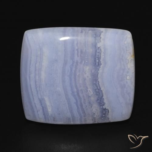 23.32ct Naturel Bleu violacé léger Calcédoine, Coussin, Opaque