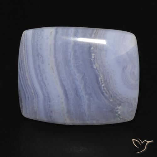 20.91ct Naturel Bleu violacé léger Calcédoine, Coussin, Opaque