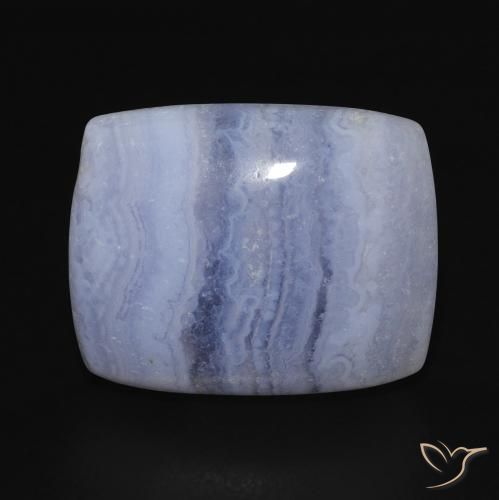 15.90ct Naturel Bleu violacé léger Calcédoine, Coussin, Opaque
