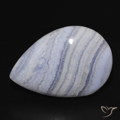 19.83ct Naturel Bleu ciel léger Calcédoine, En forme de poire, Opaque