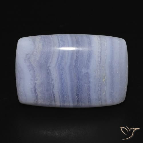 17.49ct Naturel Bleu clair Calcédoine, Coussin, Opaque