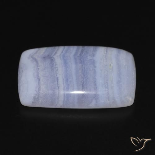 Calcédoine Bleu clair naturelle Coussin, 17.49 ct, Opaque