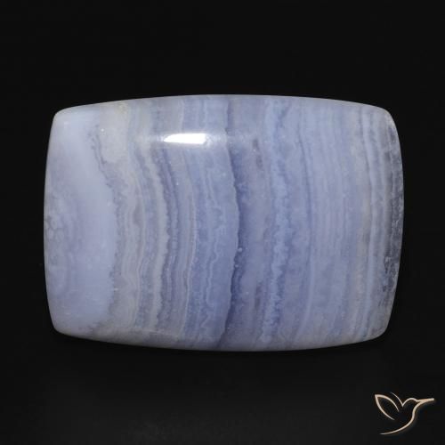 23.03ct Naturel Bleu violacé léger Calcédoine, Coussin, Opaque