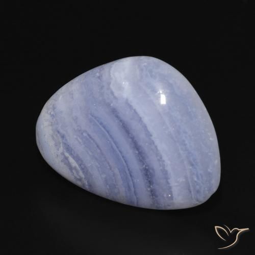Calcédoine Violet Bleu naturelle Fantaisie, 18.73 ct, Opaque