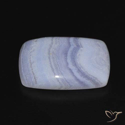 Calcédoine Violet Bleu naturelle Coussin, 19.25 ct, Opaque