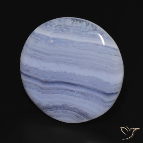 Calcédoine Bleu violacé naturelle Tour, 18.92 ct, Opaque