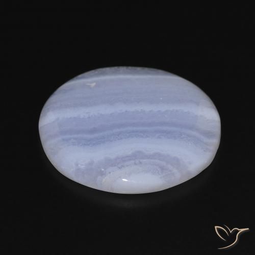 Calcédoine Bleu violacé naturelle Tour, 18.92 ct, Opaque