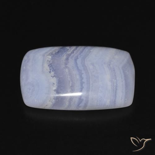 Calcédoine Violet Bleu naturelle Coussin, 19.70 ct, Opaque