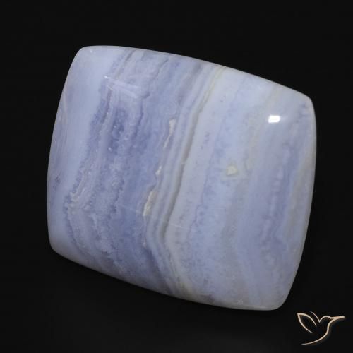 Calcédoine Bleu clair naturelle Coussin, 28.50 ct, Opaque