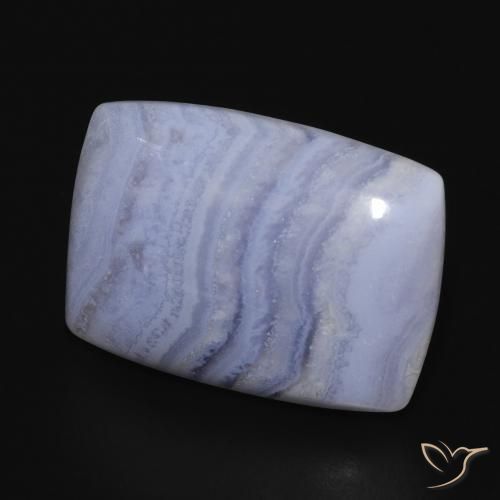 Calcédoine Bleu clair naturelle Coussin, 17.67 ct, Opaque