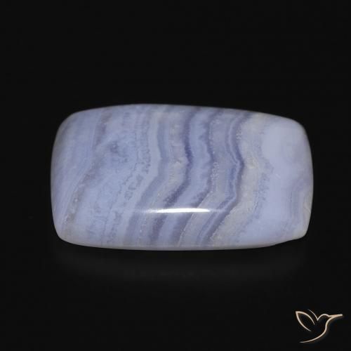 Calcédoine Bleu clair naturelle Coussin, 17.67 ct, Opaque