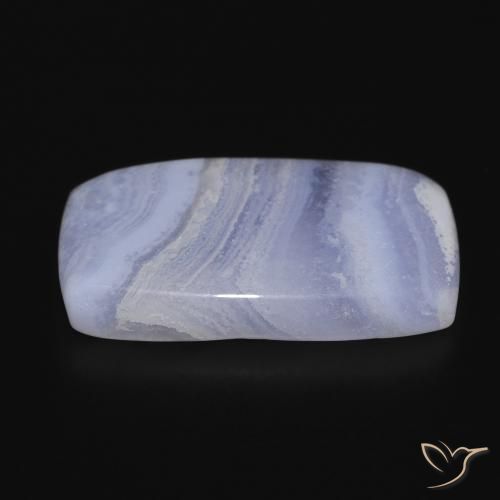 Calcédoine Bleu clair naturelle Coussin, 18.89 ct, Opaque