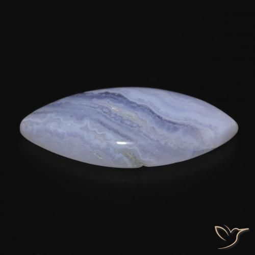 Calcédoine Violet Bleu naturelle Marquise, 20.64 ct, Opaque