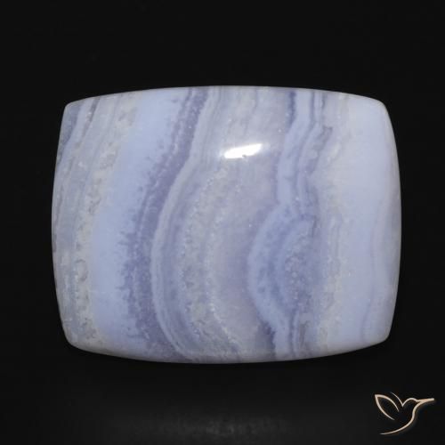 18.03ct Naturel Bleu clair Calcédoine, Coussin, Opaque
