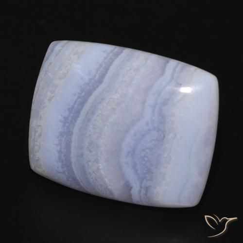 Calcédoine Bleu clair naturelle Coussin, 18.03 ct, Opaque