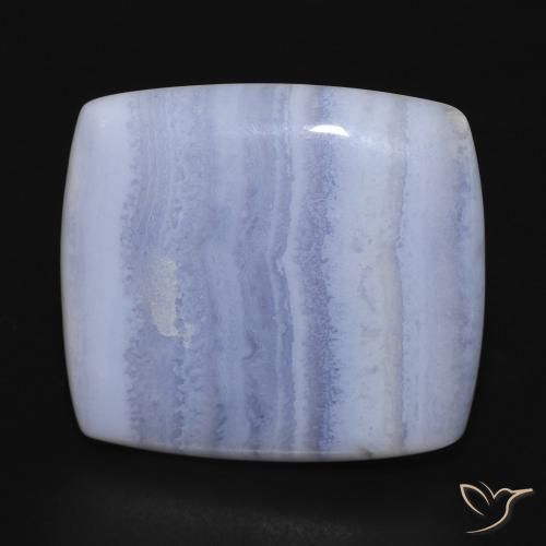16.98ct Naturel Violet Bleu Calcédoine, Coussin, Opaque