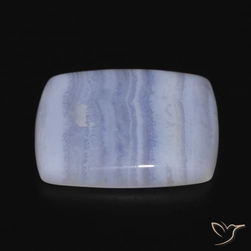 Calcédoine Violet Bleu naturelle Coussin, 16.98 ct, Opaque