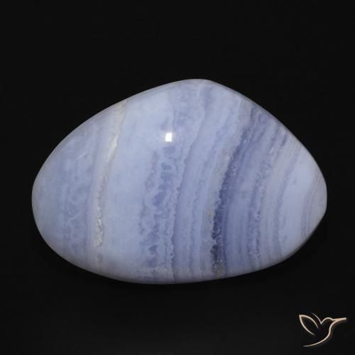 13.45ct Naturel Bleu clair Calcédoine, En forme de poire, Opaque