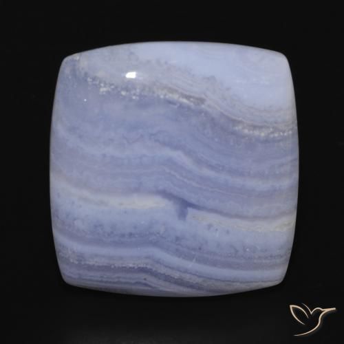 21.68ct Naturel Violet Bleu Calcédoine, Coussin, Opaque
