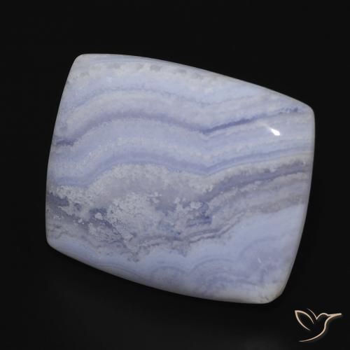 Calcédoine Violet Bleu naturelle Coussin, 25.10 ct, Opaque