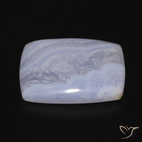 Calcédoine Violet Bleu naturelle Coussin, 25.10 ct, Opaque