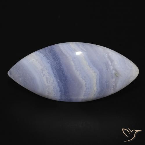 18.49ct Naturel Bleu clair Calcédoine, Marquise, Opaque