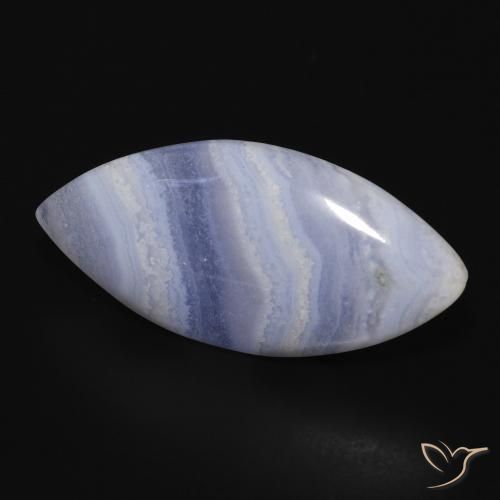 Calcédoine Bleu clair naturelle Marquise, 18.49 ct, Opaque