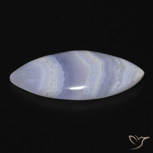 Calcédoine Bleu clair naturelle Marquise, 18.49 ct, Opaque