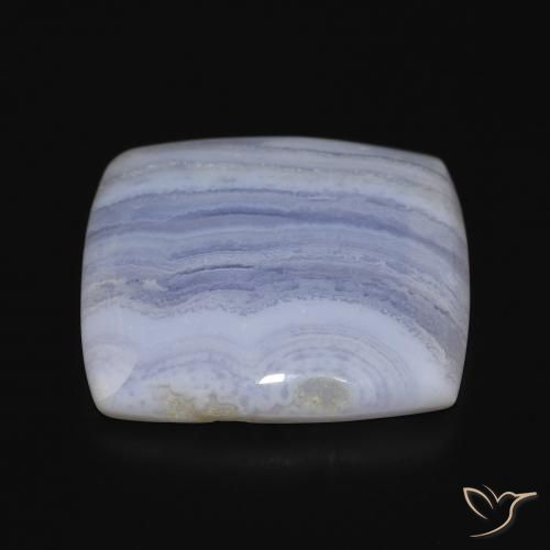 Calcédoine Bleu clair naturelle Coussin, 30.02 ct, Opaque