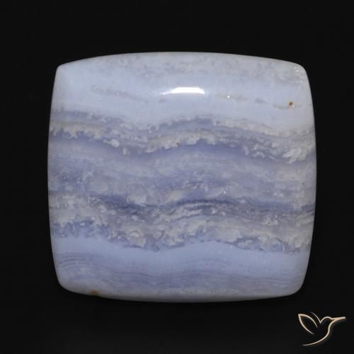 19.08ct Naturel Bleu clair Calcédoine, Coussin, Opaque