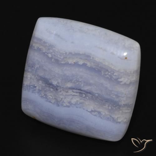 Calcédoine Bleu clair naturelle Coussin, 19.08 ct, Opaque