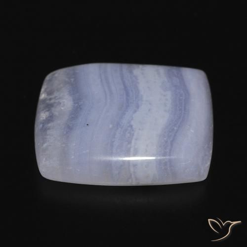 Calcédoine Violet Bleu naturelle Coussin, 18.27 ct, Opaque
