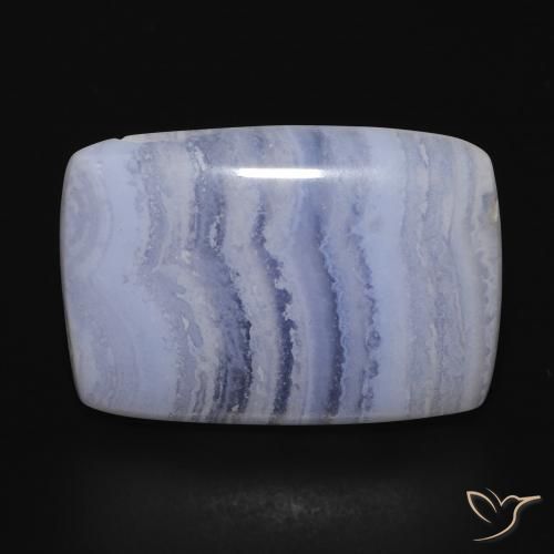 15.66ct Naturel Bleu clair Calcédoine, Coussin, Opaque